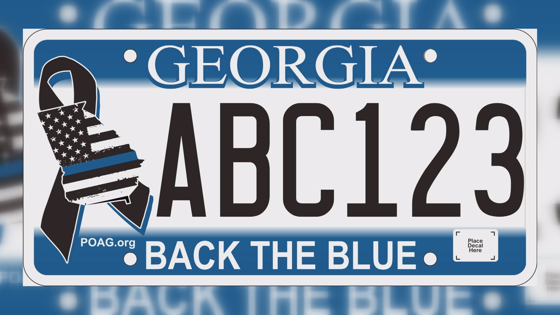 Georgia New License Plates